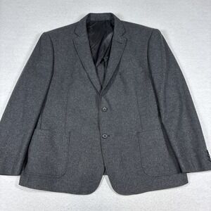 Combatant Gentlemen Charcoal Gray Tollegno 1900 Wool Blazer Mens 50R‎ Slim